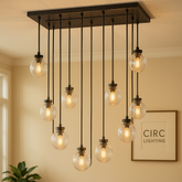 Pearl Rectangular Chandelier 54"